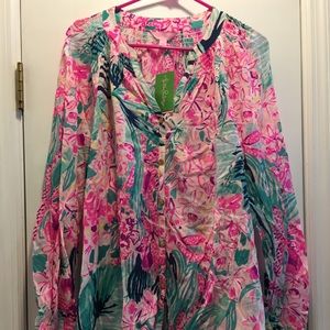 Lilly Pulitzer Button Front Elsa top